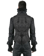 Black Alcazar Button Up Men’s Waistcoat