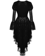 Spider Queen Hi-Lo Velvet Ruffle Dress