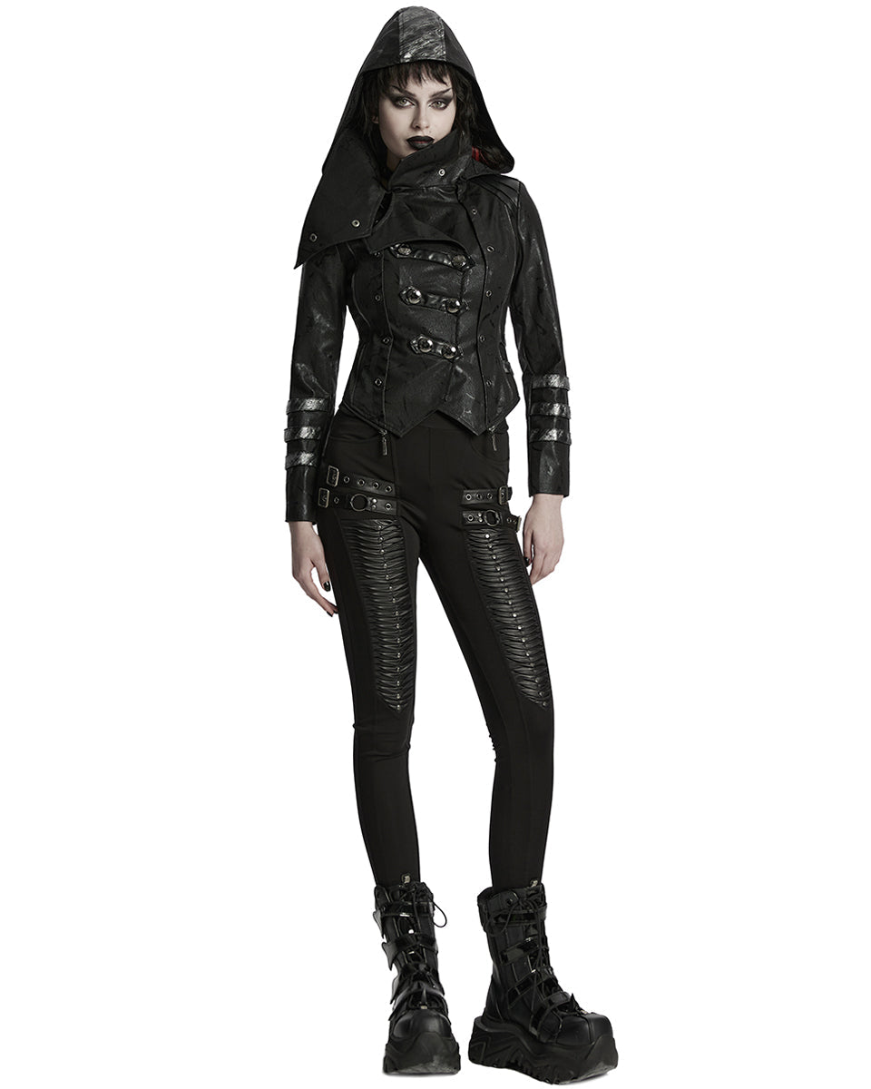 Ladies Scorpion Hooded 2-Way Villain Coat