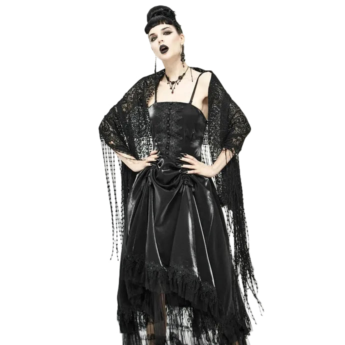 Paisley Print Tassel Shrug