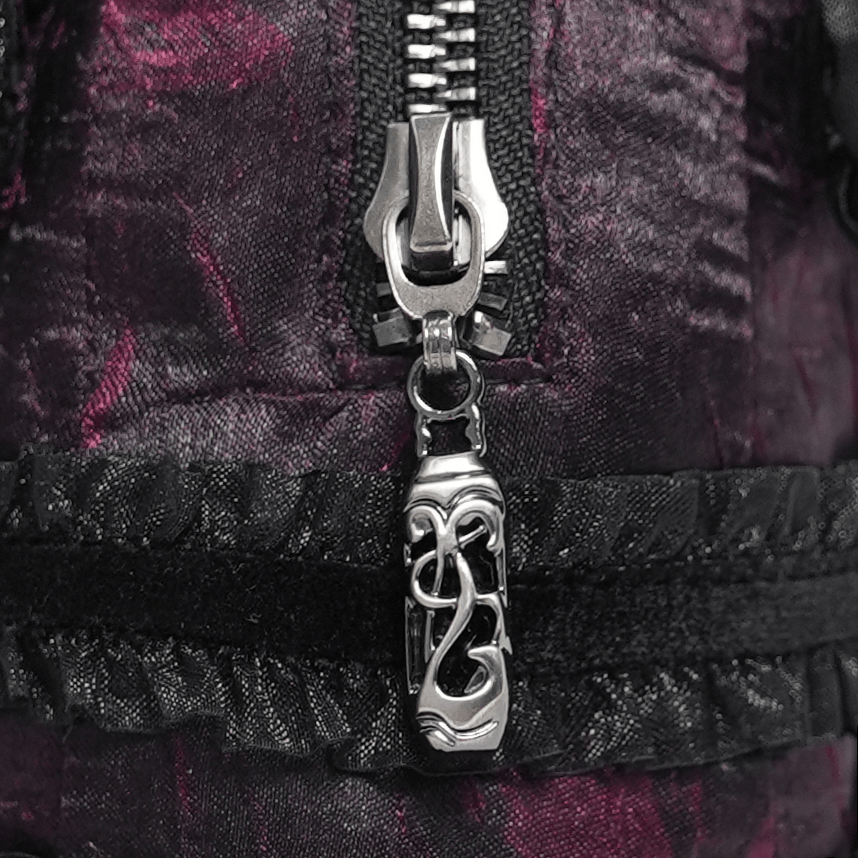 Gothic Ruffle Cross Handbag