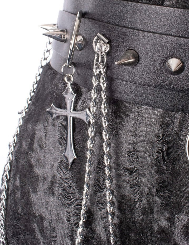 Crucifix Chained Belt