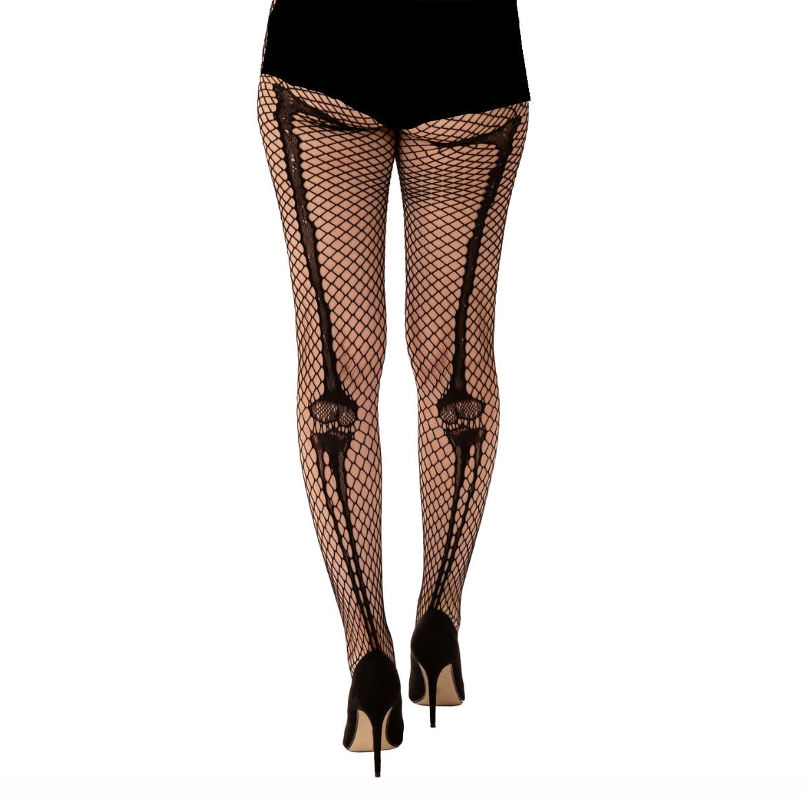 Skeleton Bone Net Tights