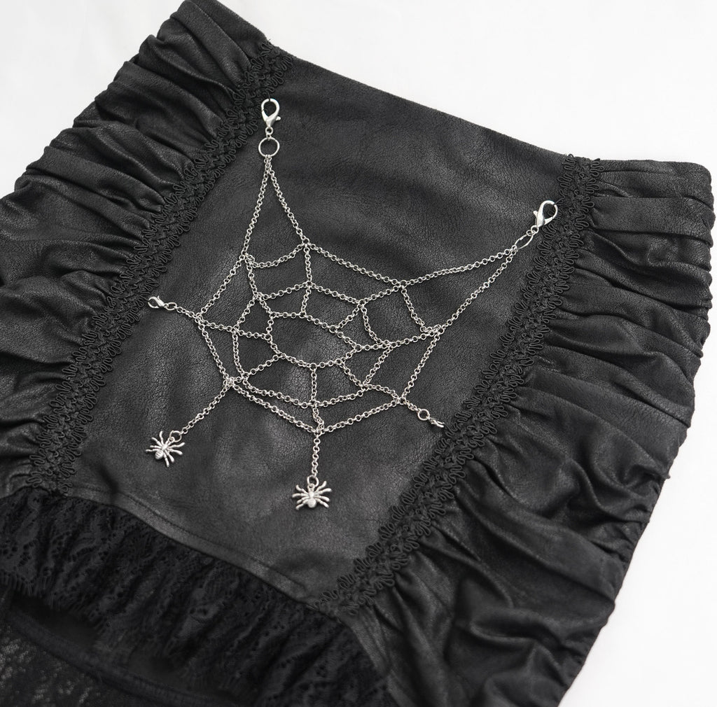 Hi-Lo Cobweb Chain Trail Skirt