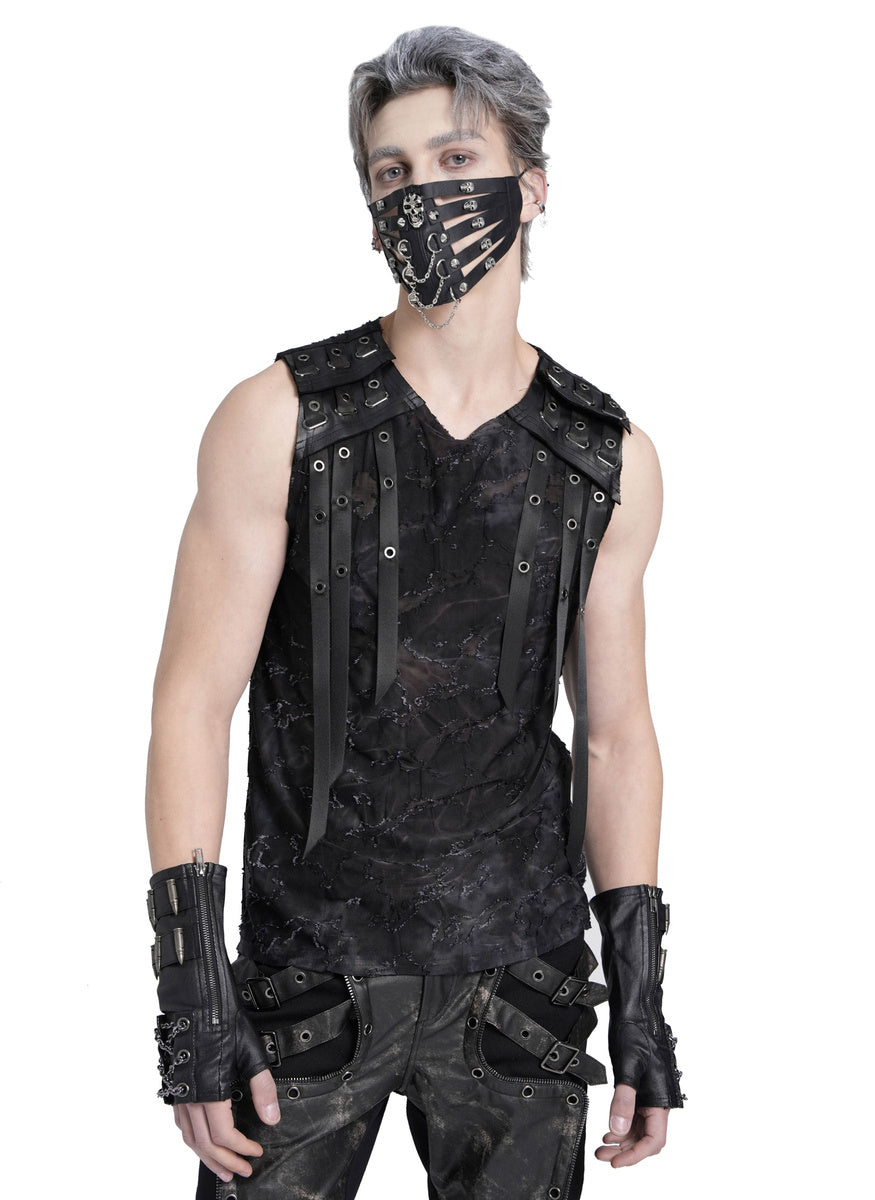 Punk Strap Sleeveless Top