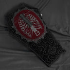 Ribcage Coffin Shape Velvet Cushion