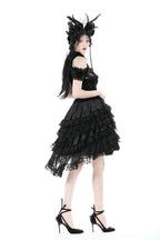 Short Hi-Lo Ruffle Tail Skirt