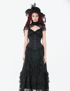 Lace Hem Long Corset