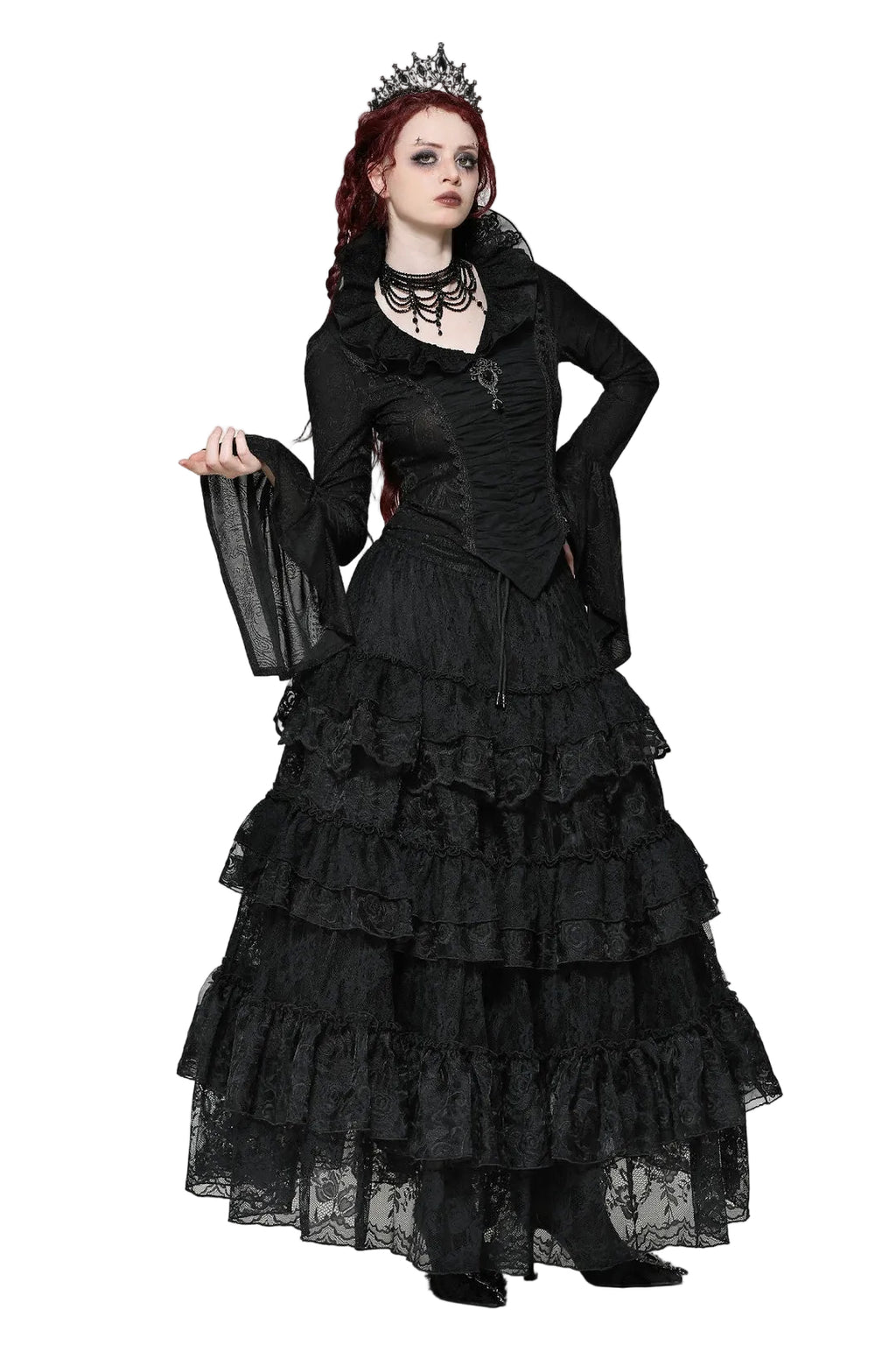 Rose Layered Lace Skirt