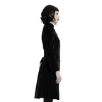 Mid Length Elegant Velvet Gothic Coat