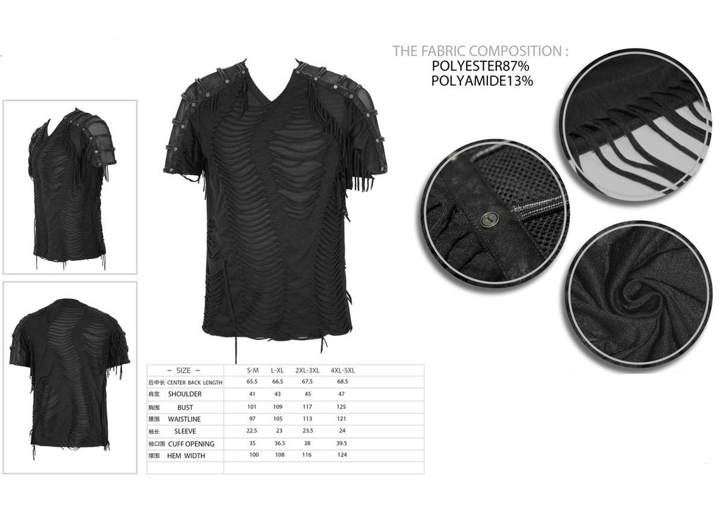 Shredded Punk Dystopian Top