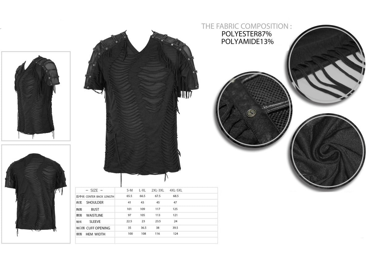 Shredded Punk Dystopian Top