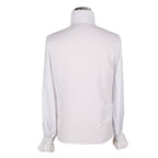 White Victorian Chiffon Ruffle Shirt