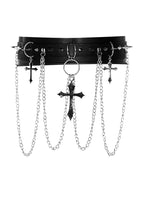 Crucifix Chained Belt