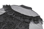 Sheer Off The Shoulder Lace Blouse
