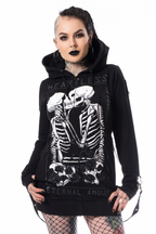 Skeleton Kiss Detachable Strap Hoody