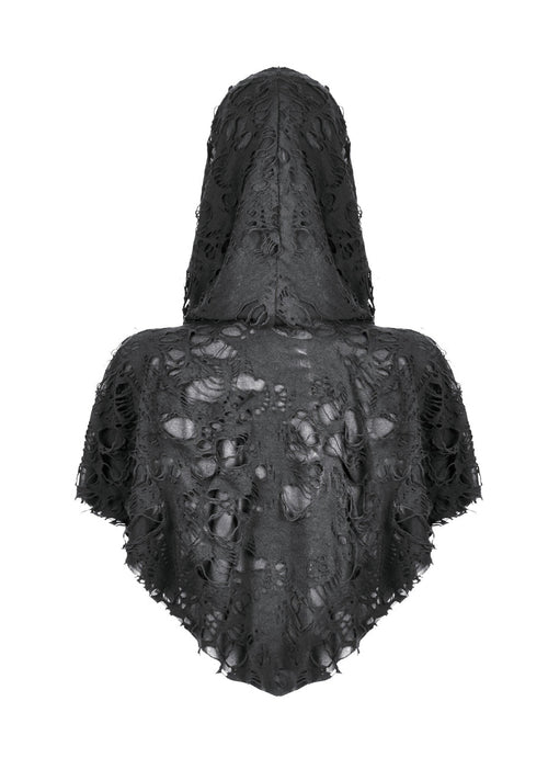 Apocalyptic Shredded Hood Capelet