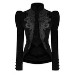 Black Dark Doll Velvet Jacket