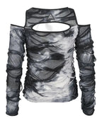 Acid Wash Cut Out Top