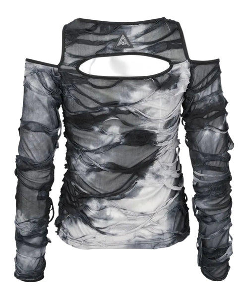 Acid Wash Cut Out Top