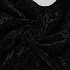 Black Crushed Velvet Waistcoat