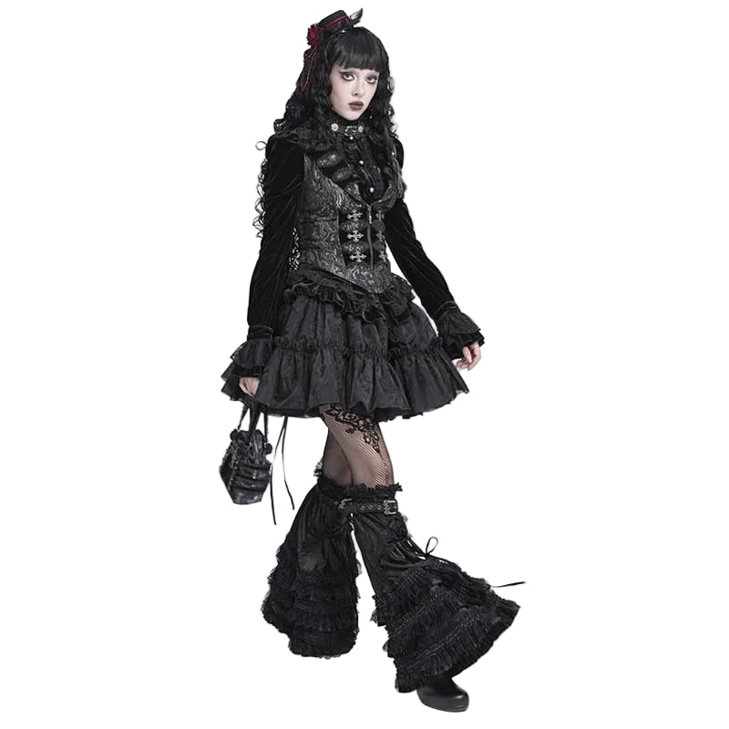 Women’s Patterned Crucifix Tailed Waistcoat