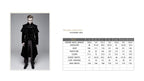 Cape Collar Crucifix Gothic Long Black Coat