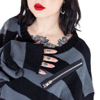 Zip Striped Jumper