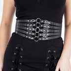 Croc Ring Stud Corset Belt