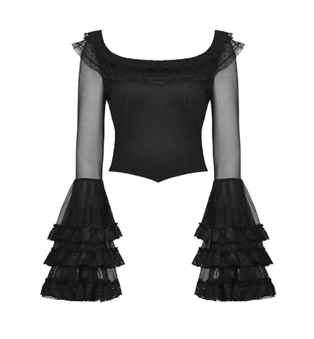 Layered Frill Sleeves Top