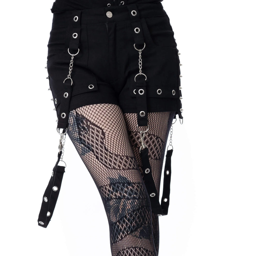 Clipped Eyelet Sabel Shorts