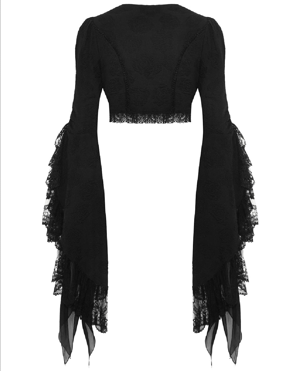 Retro Waist Bell Sleeve Bolero