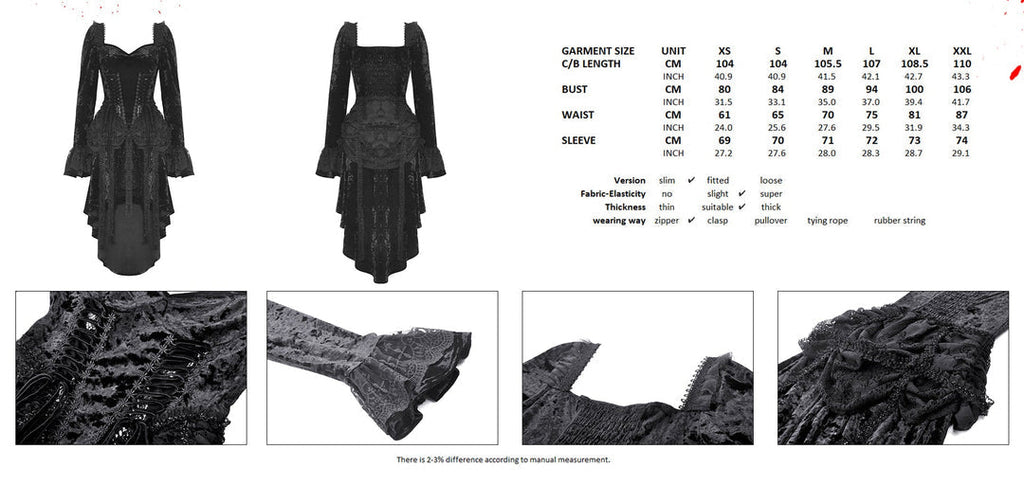 Velvet Corset Design Dovetail Dress