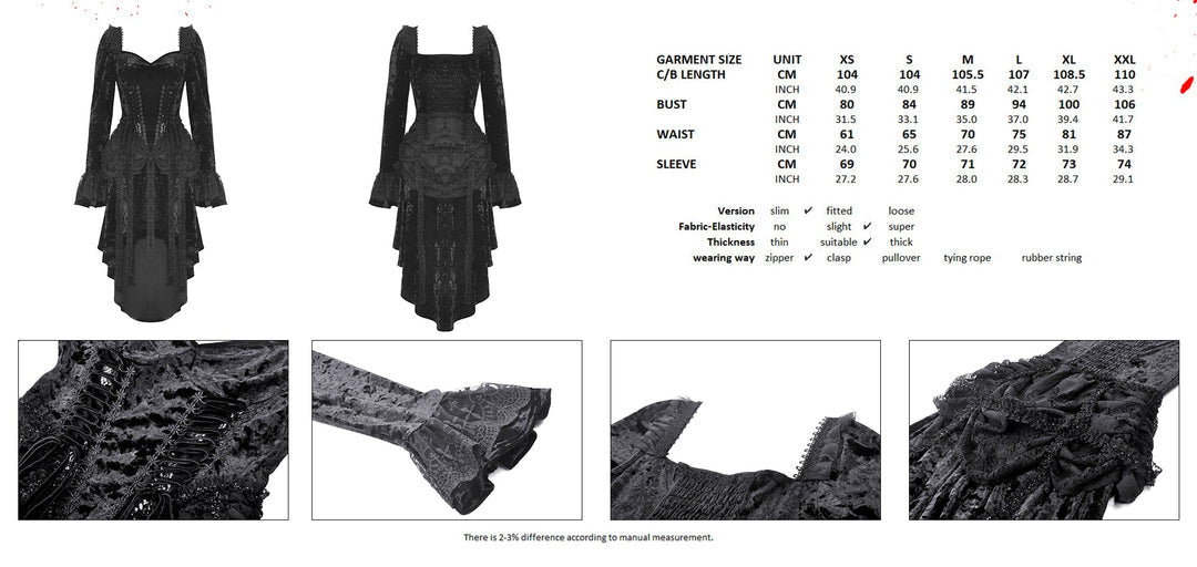 Velvet Corset Design Dovetail Dress