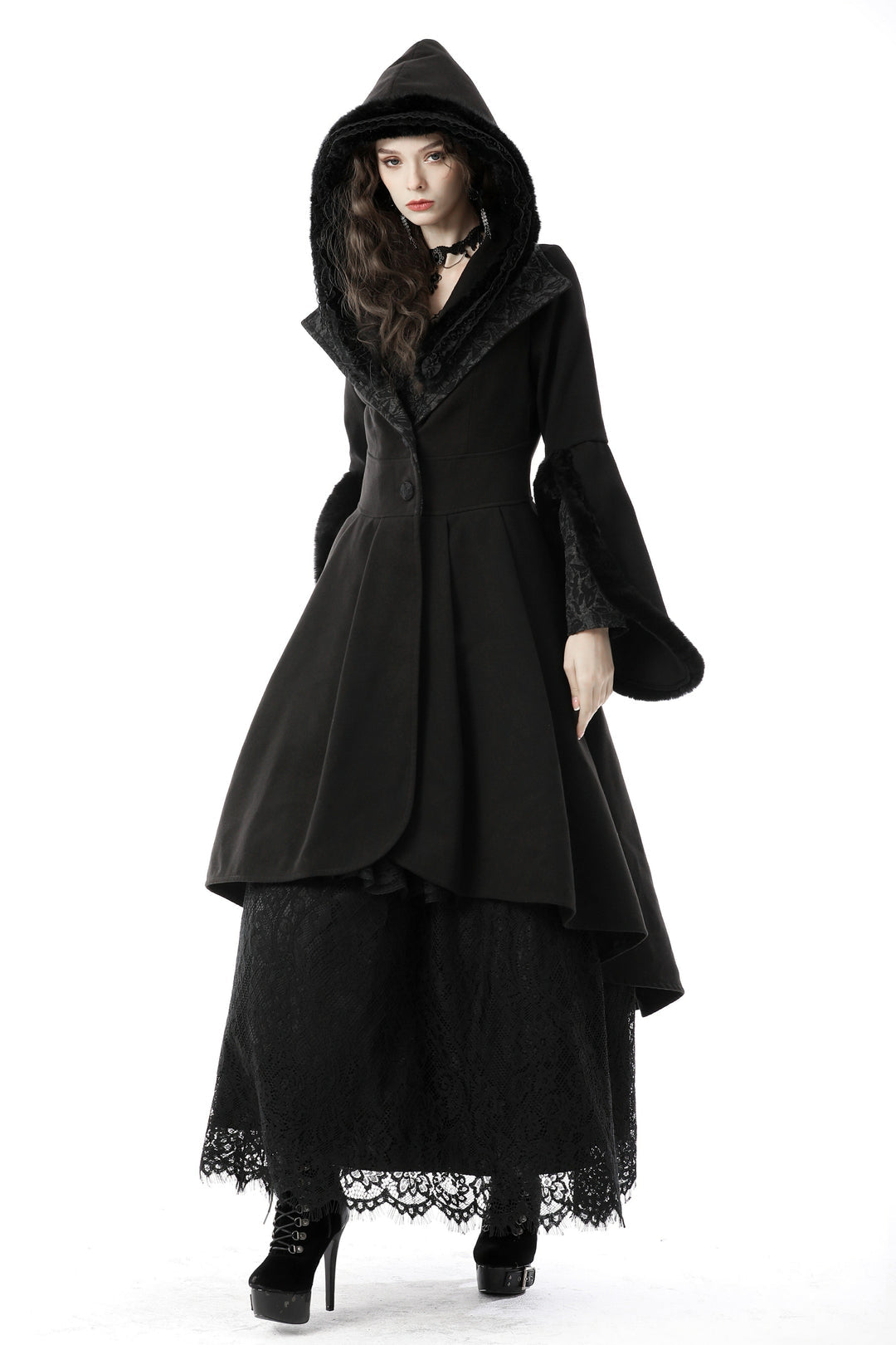 Midnight Romance Hooded Coat
