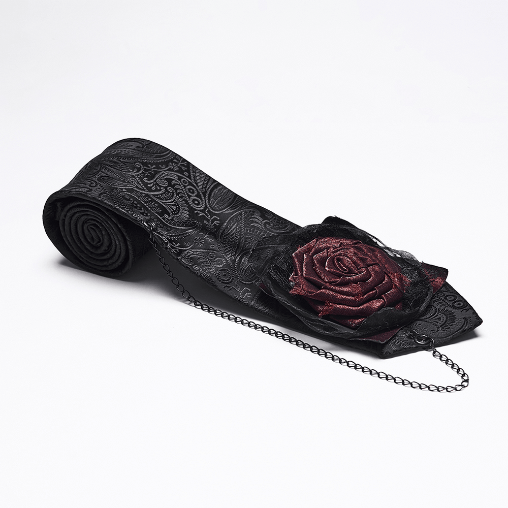 Gothic Rose Tie