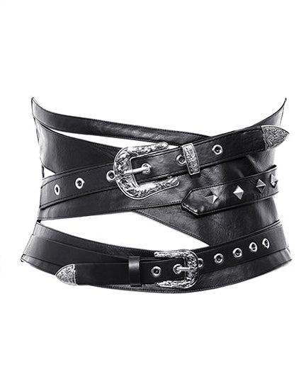 Punk Buckle Underbust Corset