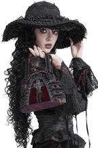 Gothic Ruffle Cross Handbag