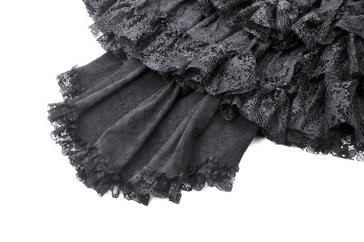 Ruffle Detachable Tail Mini Skirt