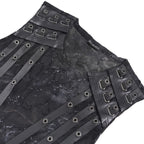 Rose Print Crucifix Waistcoat