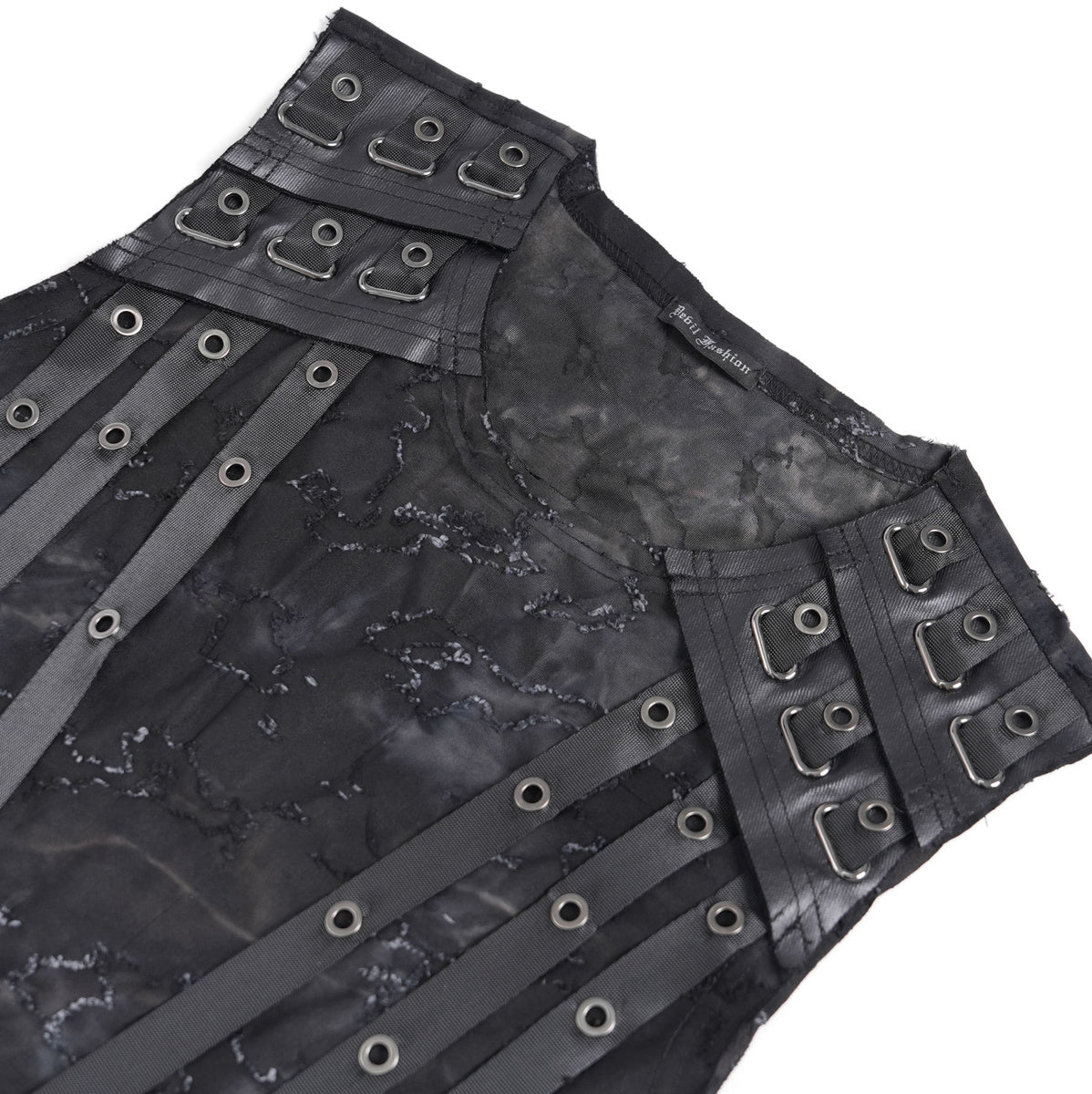 Rose Print Crucifix Waistcoat