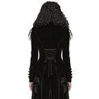 Black Dark Doll Velvet Jacket