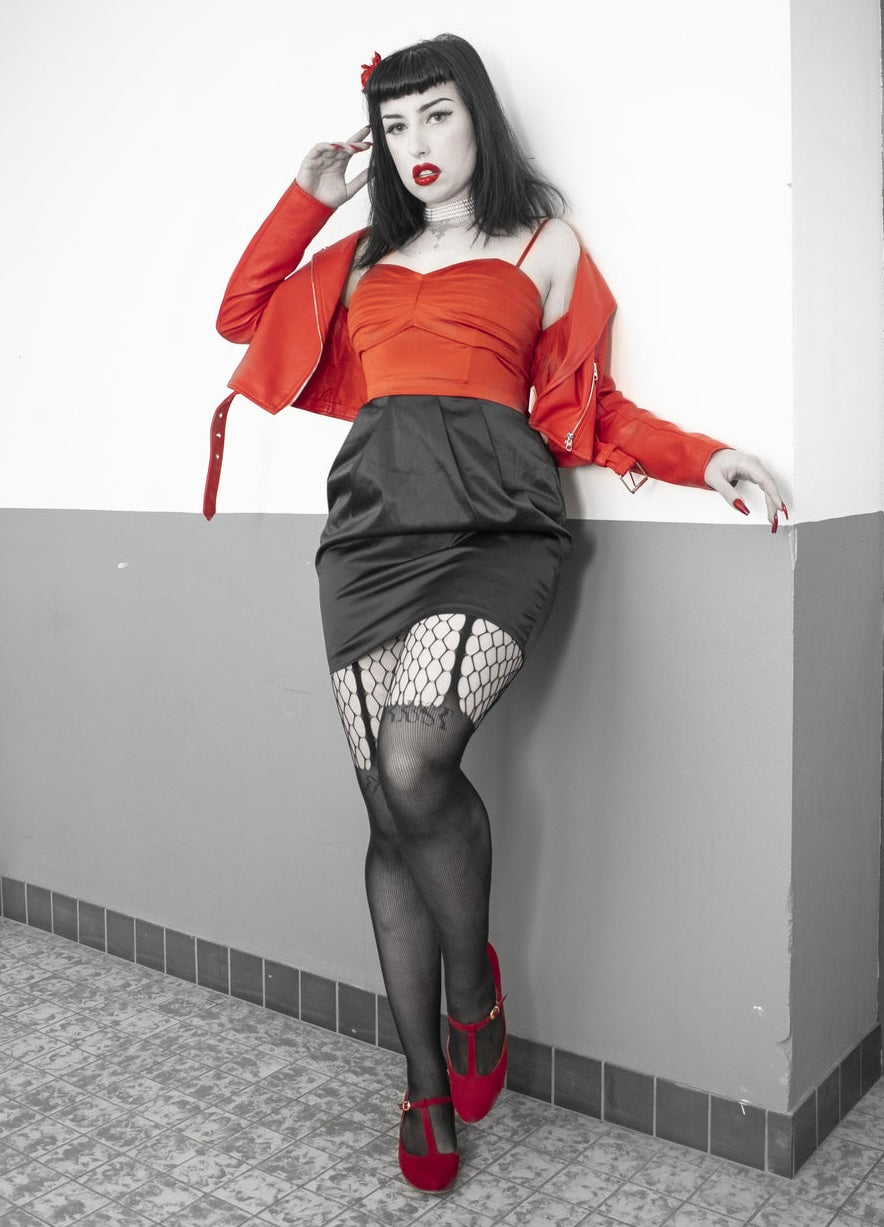 Netted Suspender Tights