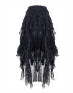 Messy Mesh Layered Skirt