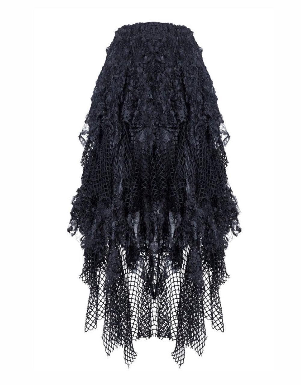 Messy Mesh Layered Skirt