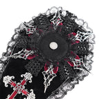 Gothic Crucifix Coffin Shape Jewlerry Clip Broach