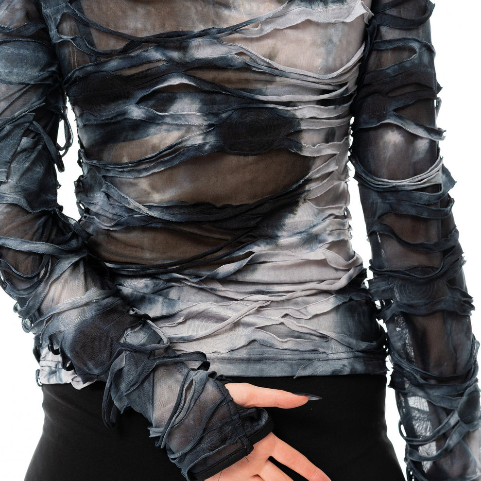 Acid Wash Cut Out Top