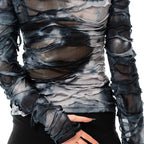 Acid Wash Cut Out Top