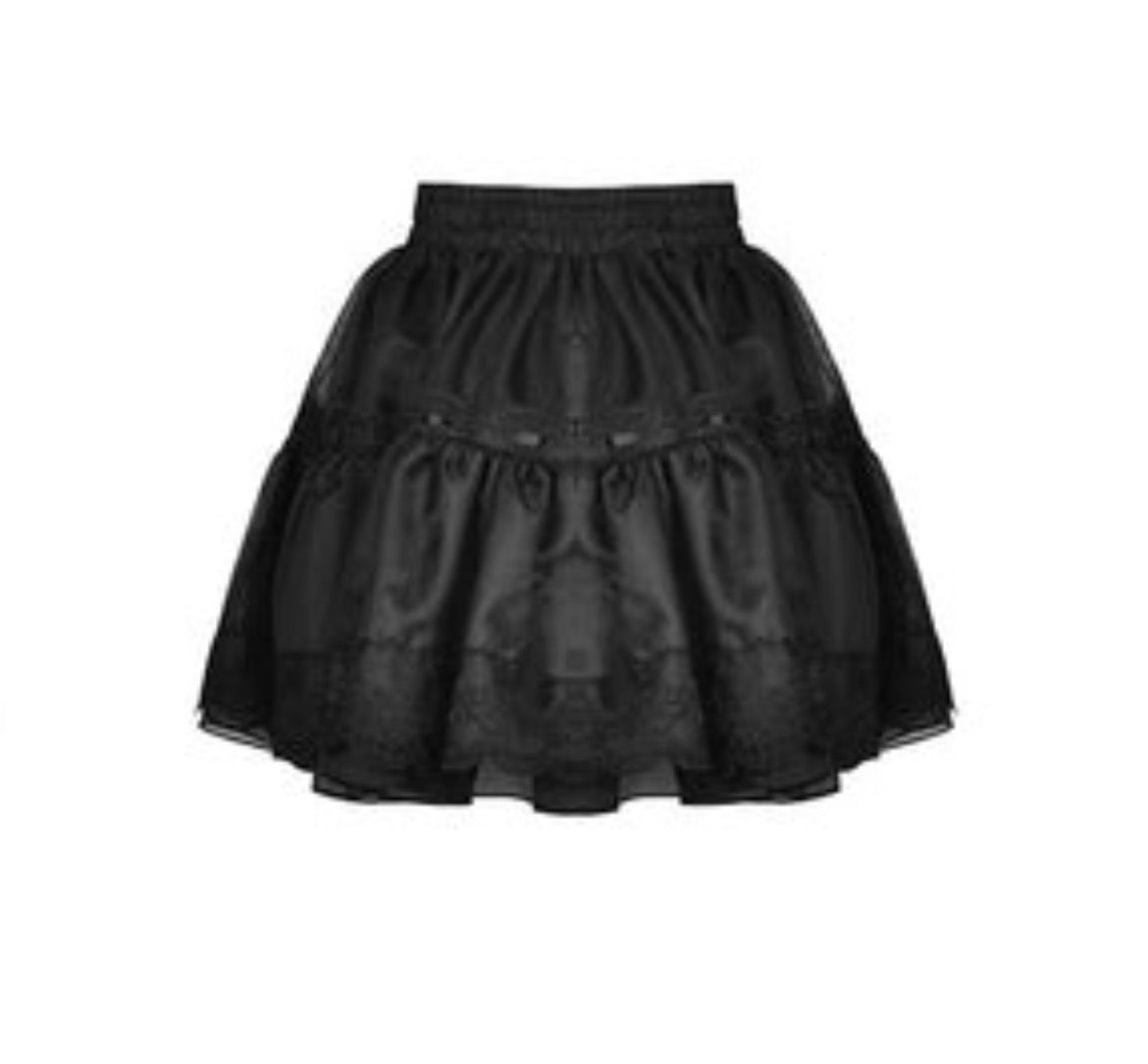 Dolly Ribbon Frill Mini Skirt