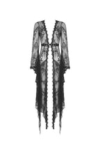 Delicate Laced Maxi Jacket With Belt